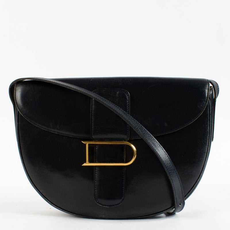 Delvaux Blue Leather Crossbody Bag