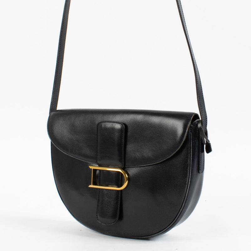 Delvaux Blue Leather Crossbody Bag