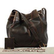 Delvaux Brown Leather Hobo Bag aan de beste prijs bij Labellov tweedehands luxe in Antwerpen en Knokke.