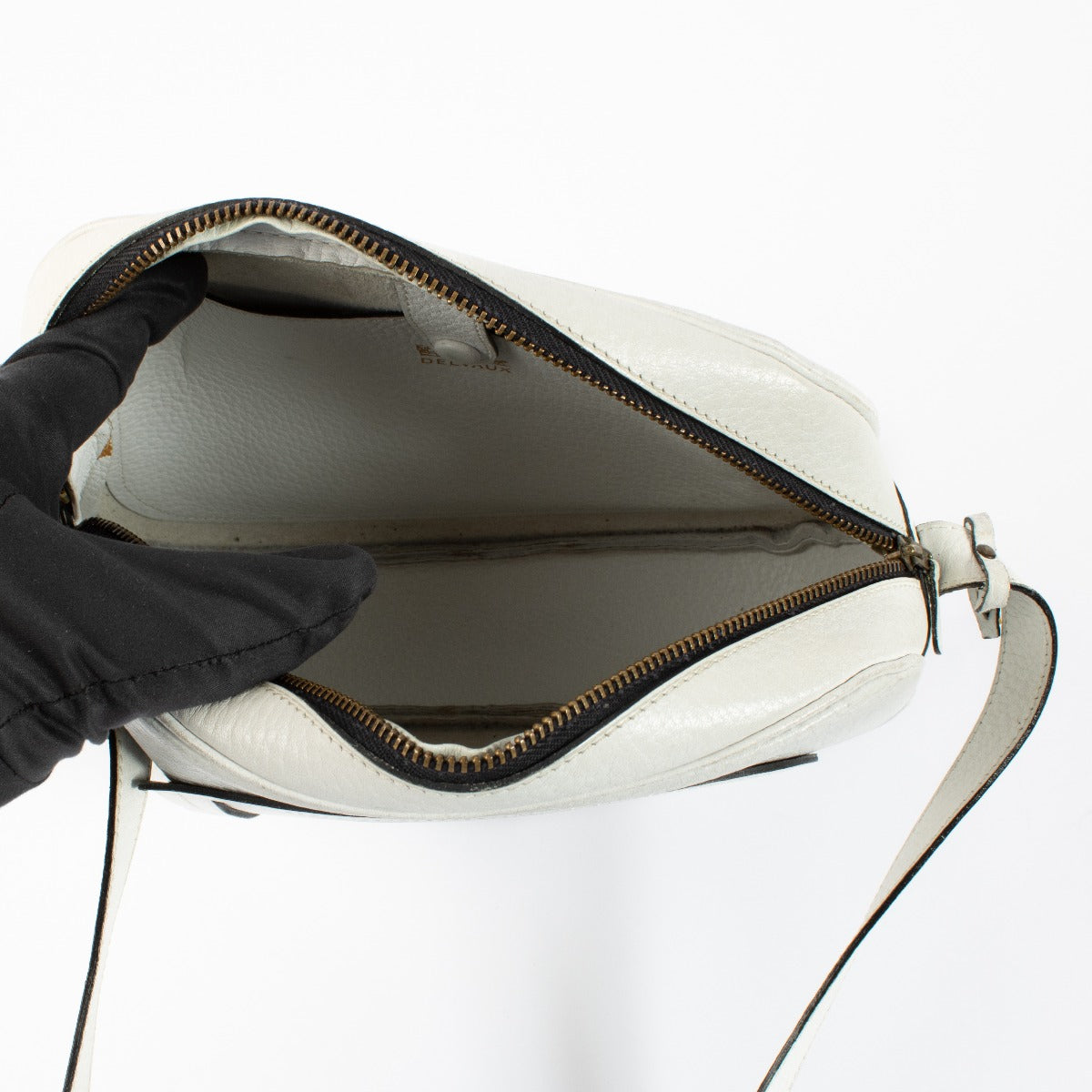Delvaux Witte Vintage Crossbodytas