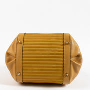 Shop 100% authentic second hand Delvaux Yellow Toile De Cuir Top Handle on Labellov.com