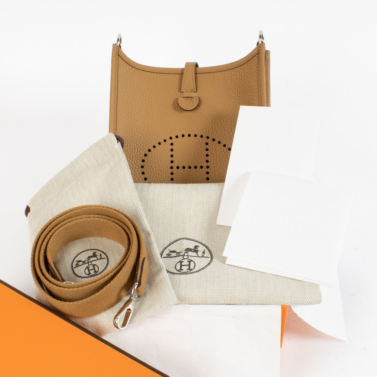 Hermès Evelyne 16 Biscuit Clemence PHW