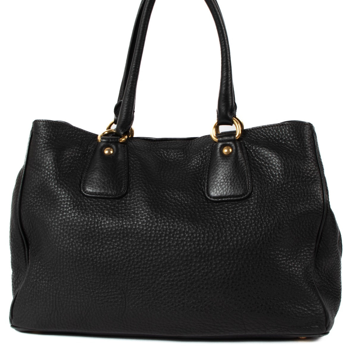 Sac fourre-tout Prada Vitello Daino noir