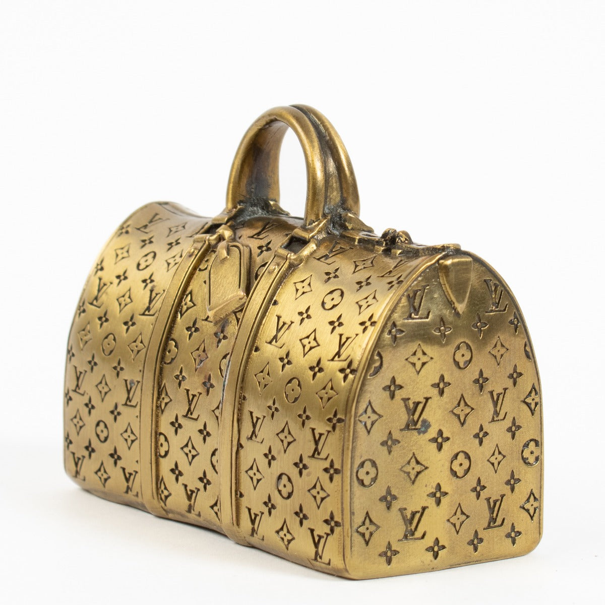 Louis Vuitton Brass Monogram Keepall Paperweight