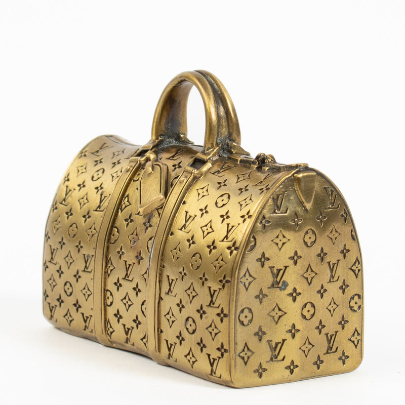 Louis Vuitton Brass Monogram Keepall Paperweight