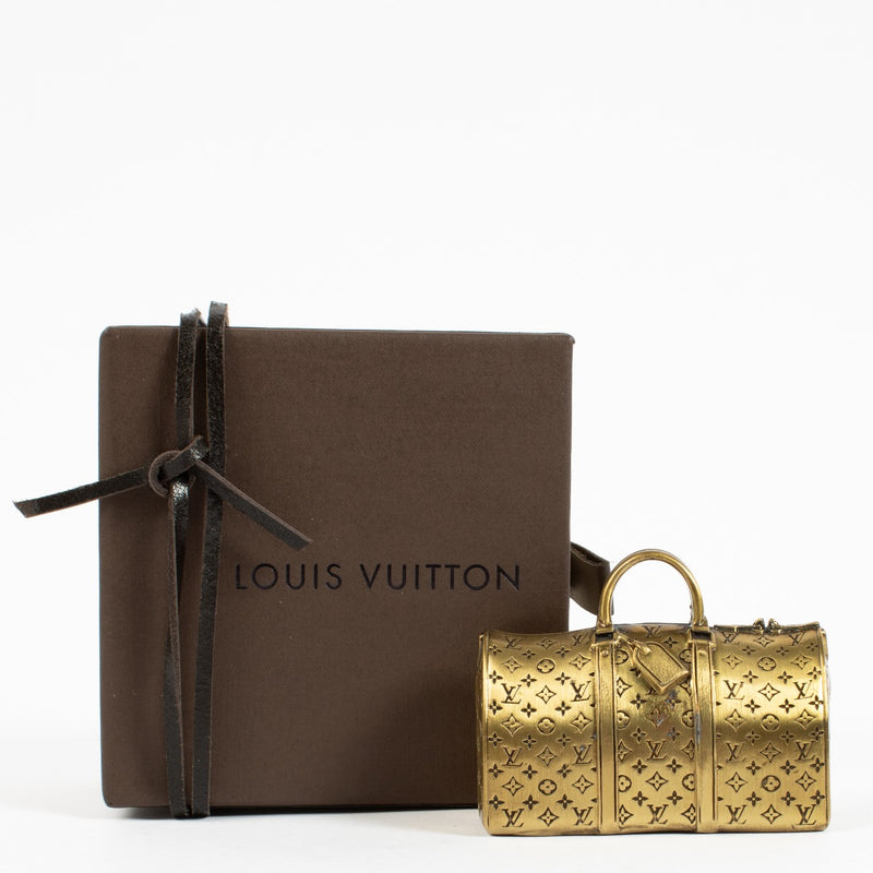 Louis Vuitton Gold Keepall Paperweight