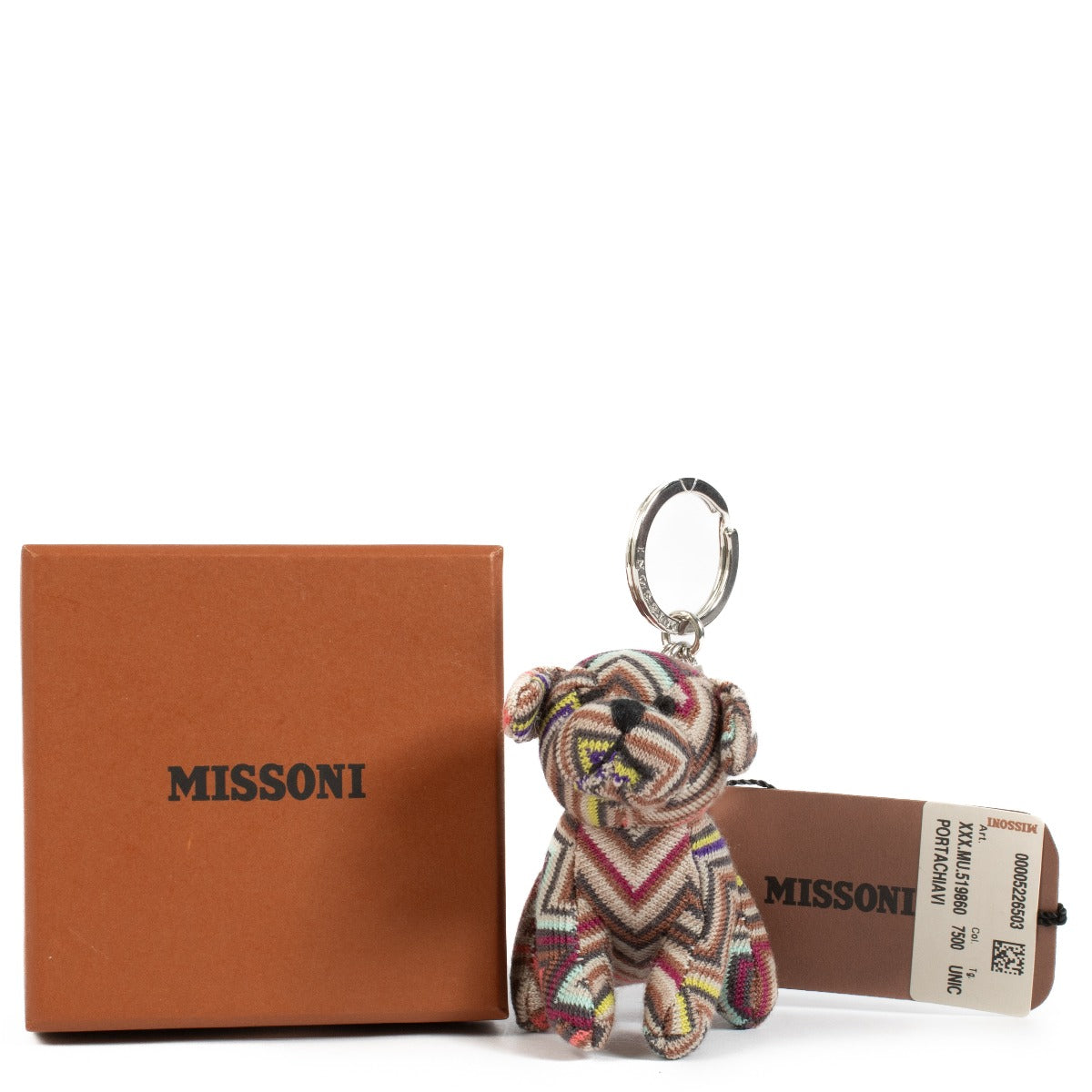 Missoni Bear Key Charm