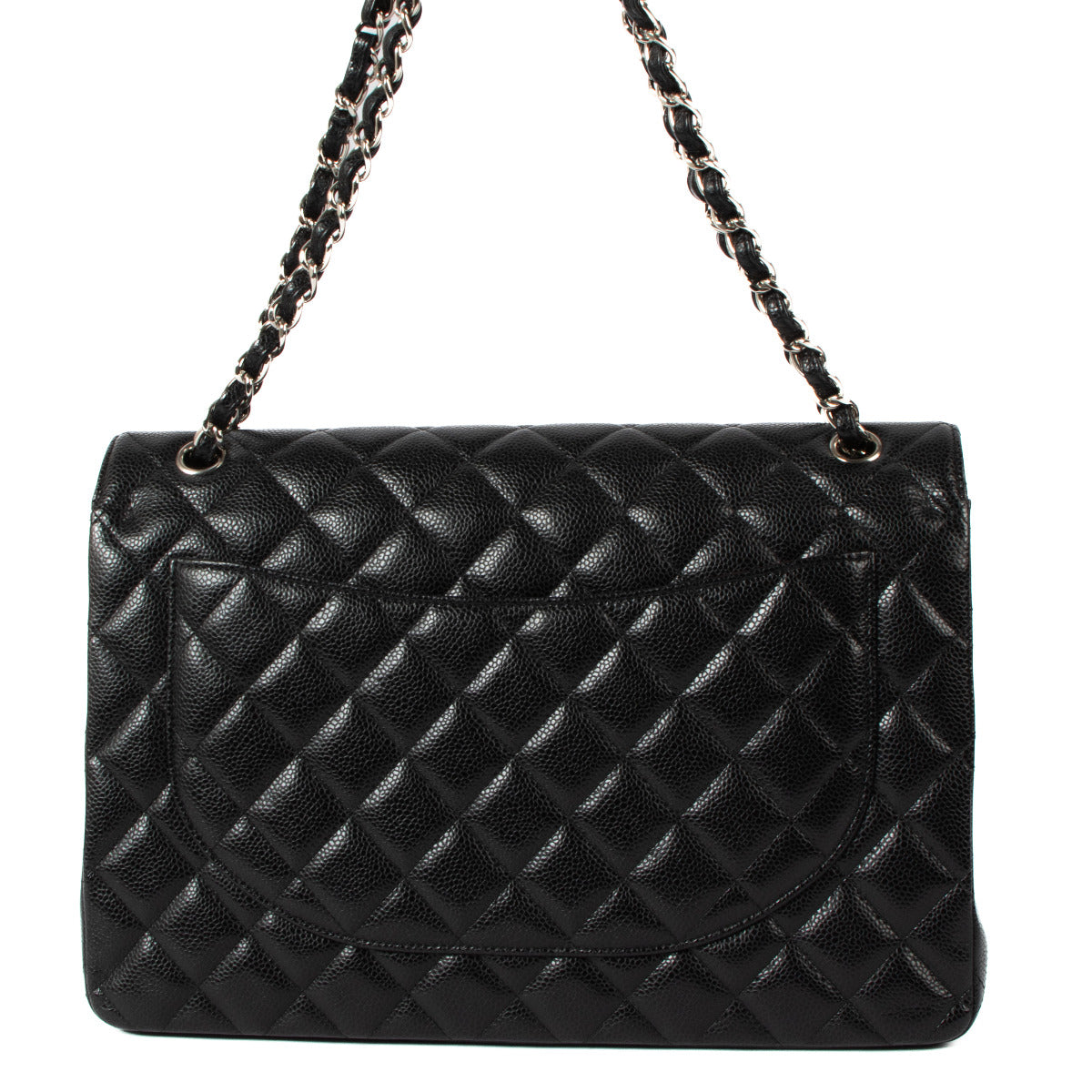 Chanel Black Caviar Maxi Classic Flap Bag