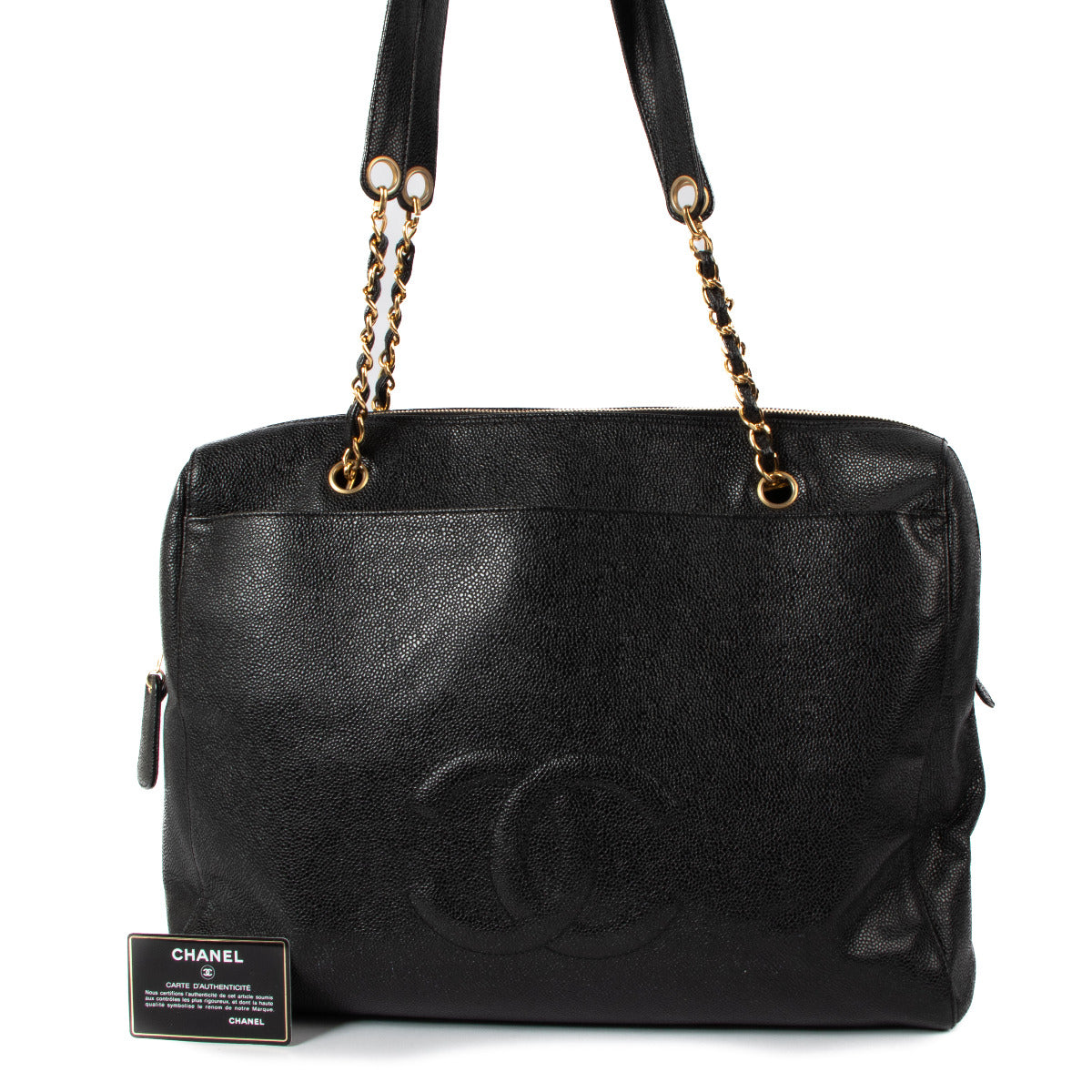 Chanel Black Caviar Large Shopper