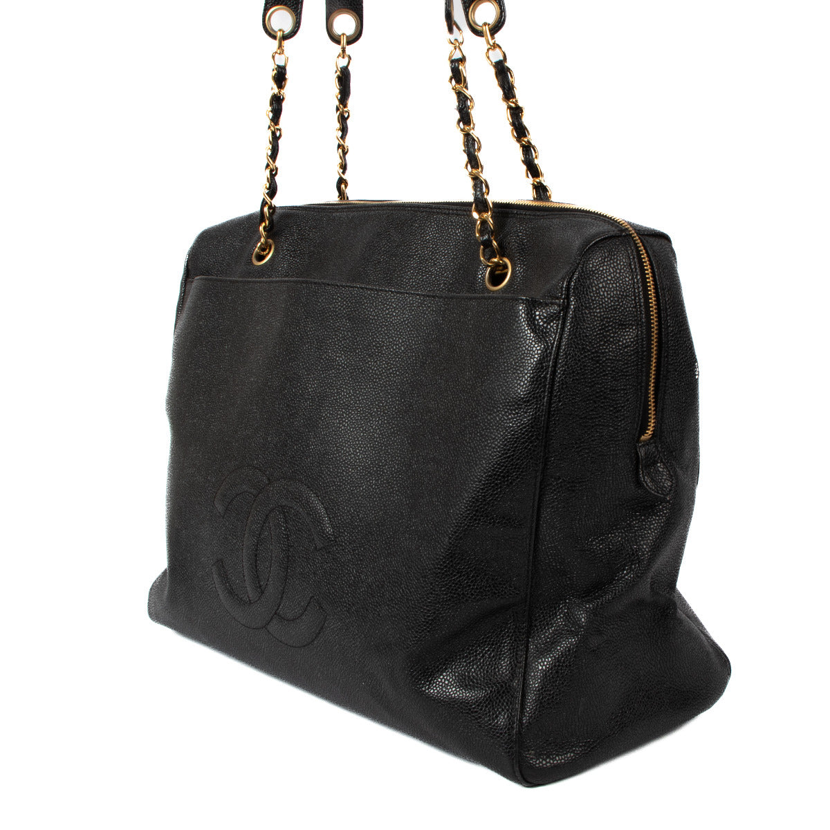Chanel Black Caviar Large Shopper