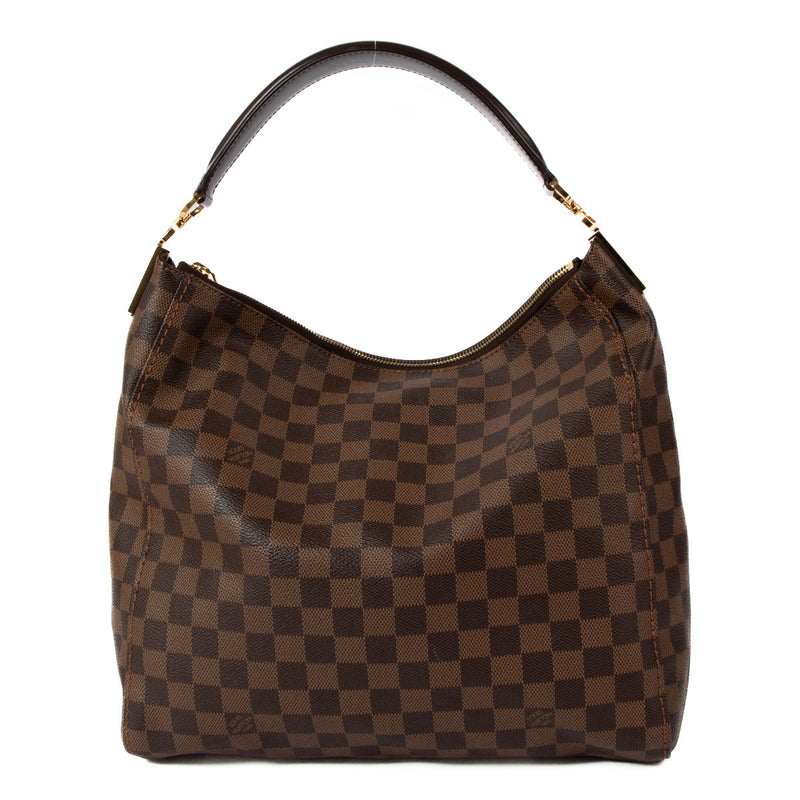 Are you looking for an authentic designer bag such as this Louis Vuitton Damier Ebene Portobello Bag? We buy and sell your preloved and bags.
