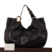 shop 100% authentic second hand Gucci Black Leather Hobo Bag on Labellov.com