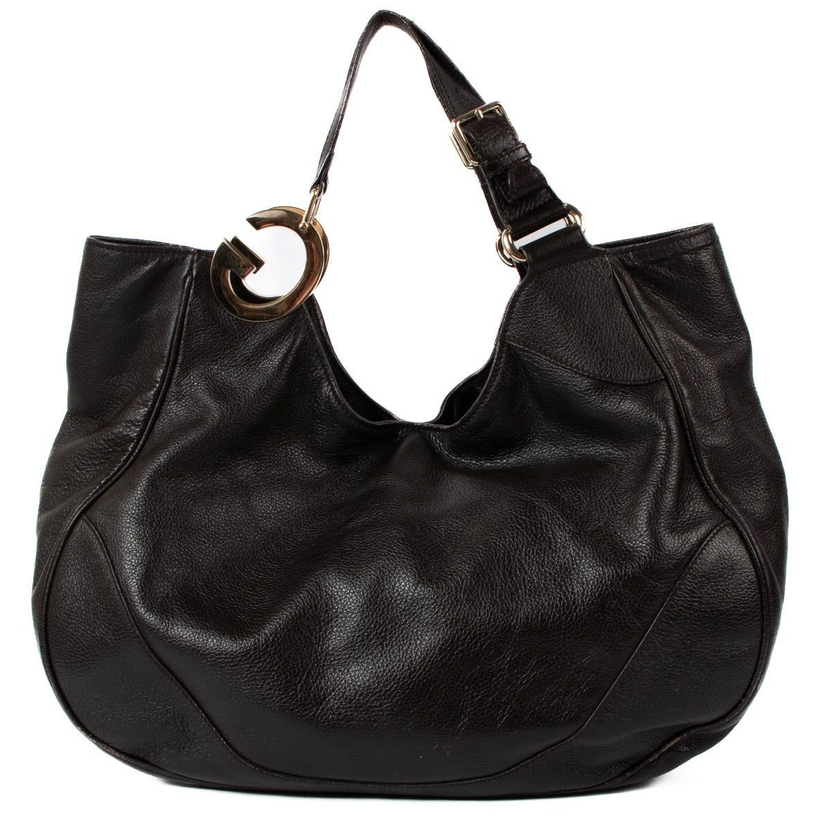 shop 100% authentic second hand Gucci Black Leather Hobo Bag on Labellov.com