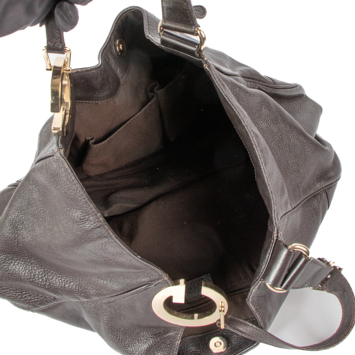 shop 100% authentic second hand Gucci Black Leather Hobo Bag on Labellov.com