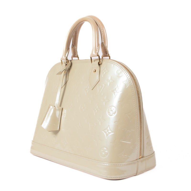 shop 100% authentic second hand Louis Vuitton Beige Monogram Vernis Alma PM on Labellov.com