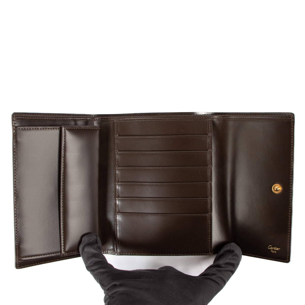 Cartier Portemonnee van bruin ponyhaar