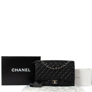 Chanel Black Caviar Maxi Classic PHW Handbag for the best price at Labellov secondhand luxury in Antwerp and Knokke.