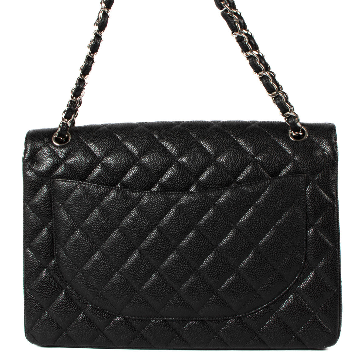 Chanel Black Caviar Maxi Classic Handbag
