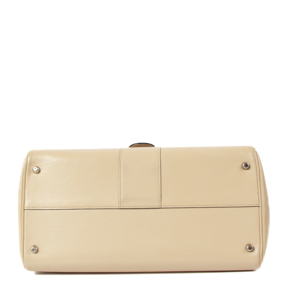 Delvaux Cream Beige Brillant MM Top Handle Bag