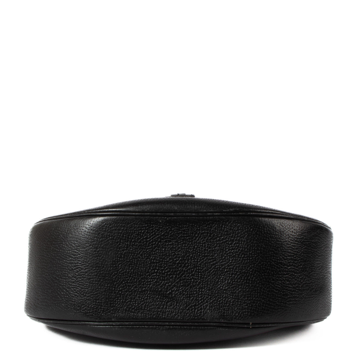 Sac Delvaux en autruche noire avec poignée supérieure