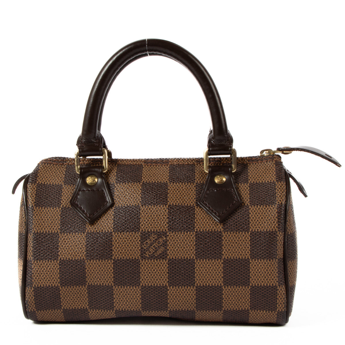 Louis Vuitton Damier Ebene Nano Speedy Bag aan de beste prijs bij Labellov tweedehands luxe