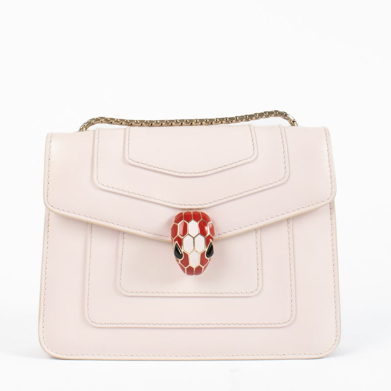 Authentic pre-loved Bulgary Pink Serpenti Forever Bag on Labellov.com