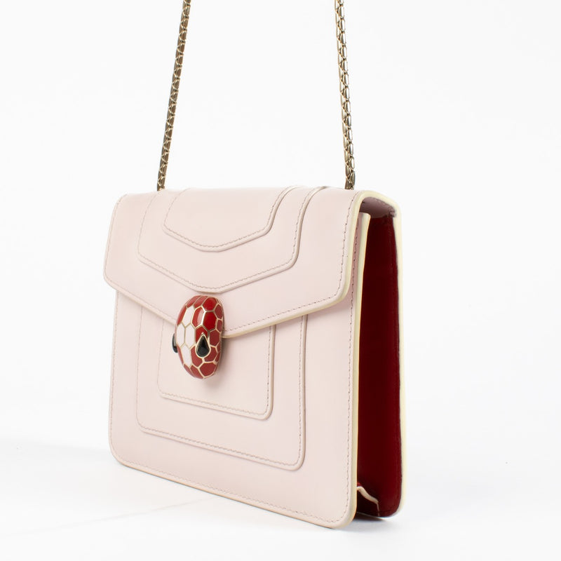Authentic pre-loved Bulgary Pink Serpenti Forever Bag on Labellov.com