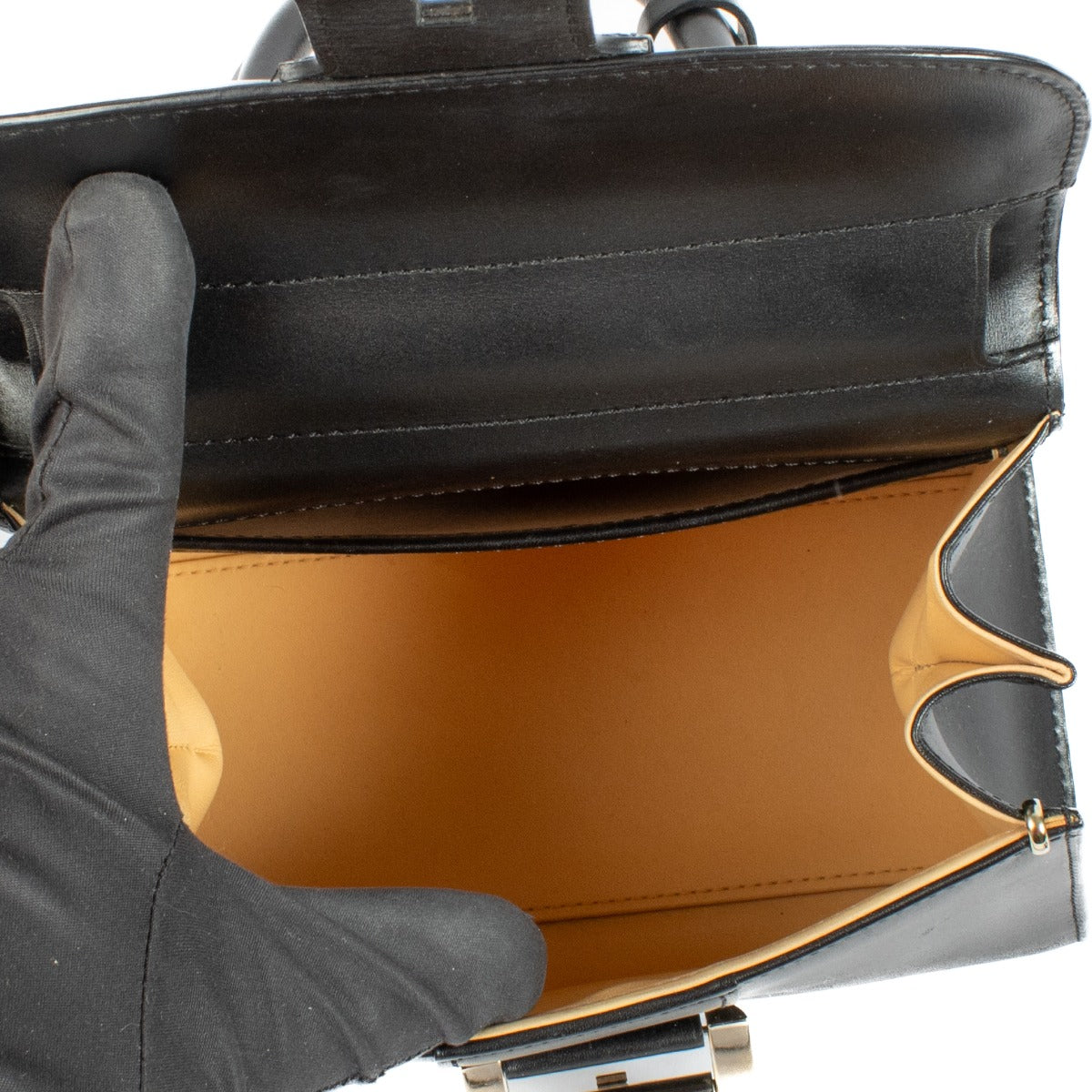 Delvaux Zwart Box Calf Brillant Mini