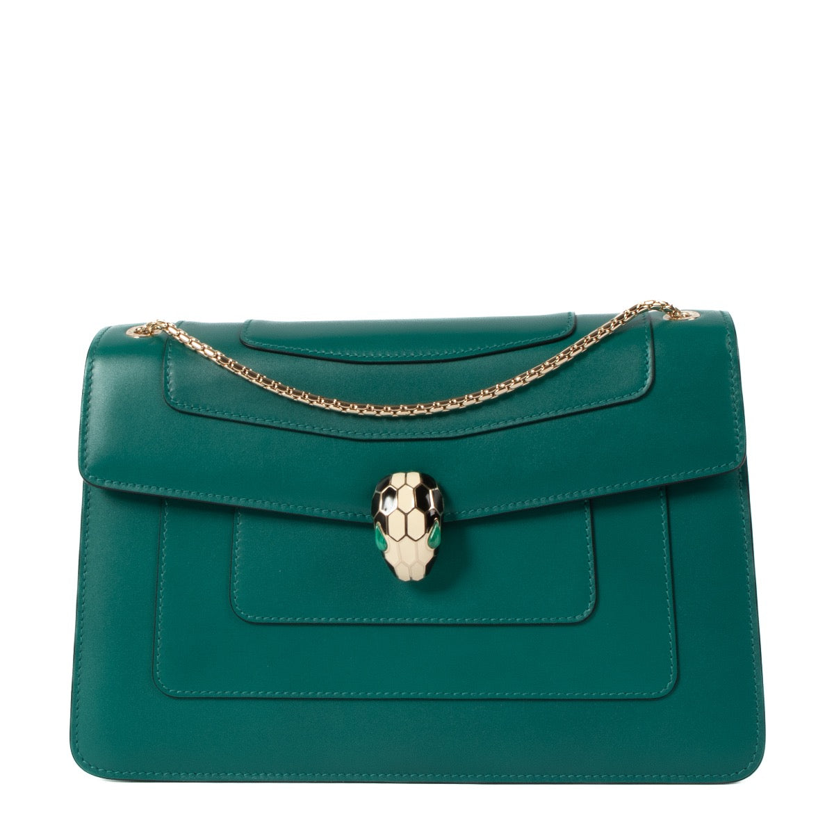 shop 100% authentic second hand Bulgari Green Serpenti Forever Shoulder Bag on Labellov.com