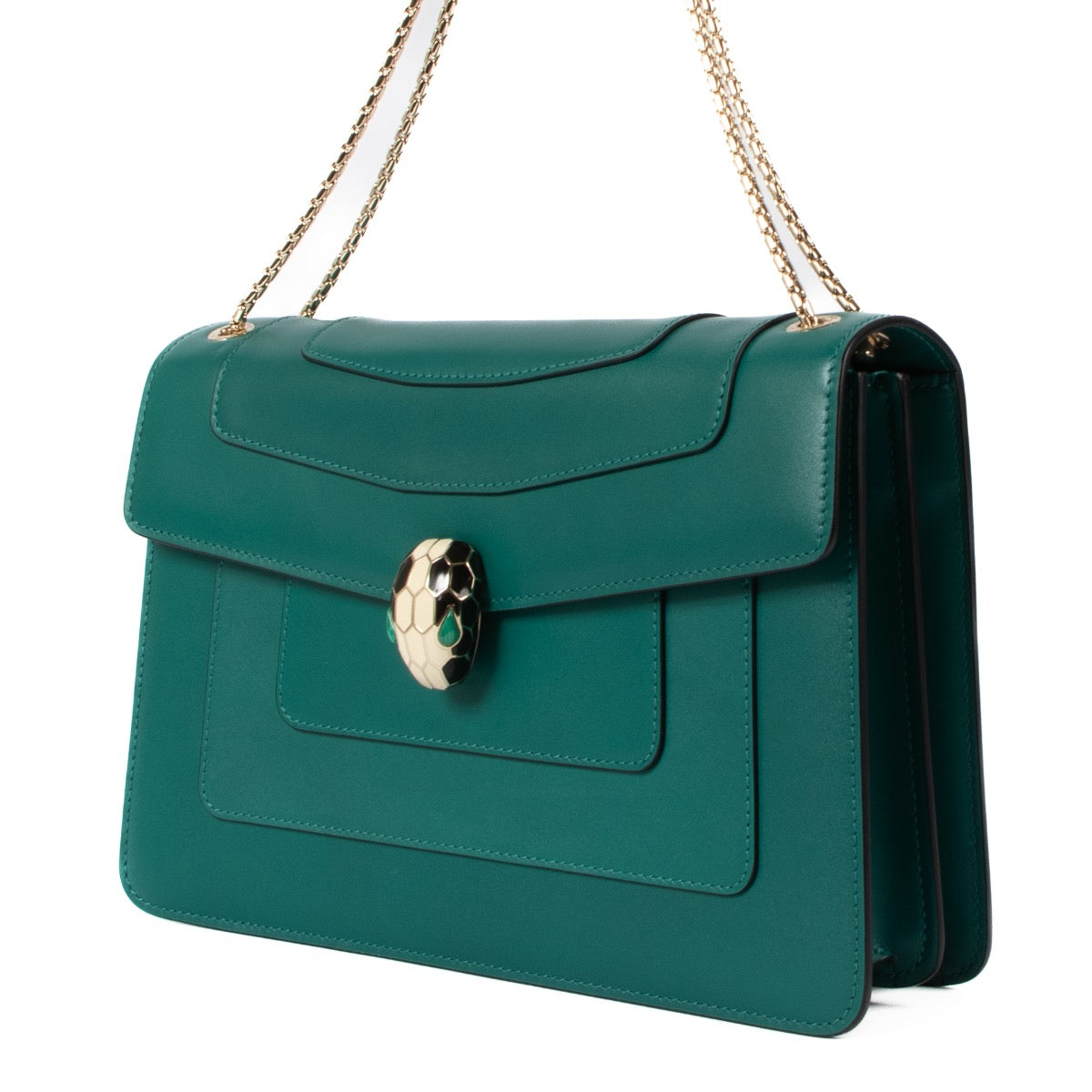 shop 100% authentic second hand Bulgari Green Serpenti Forever Shoulder Bag on Labellov.com