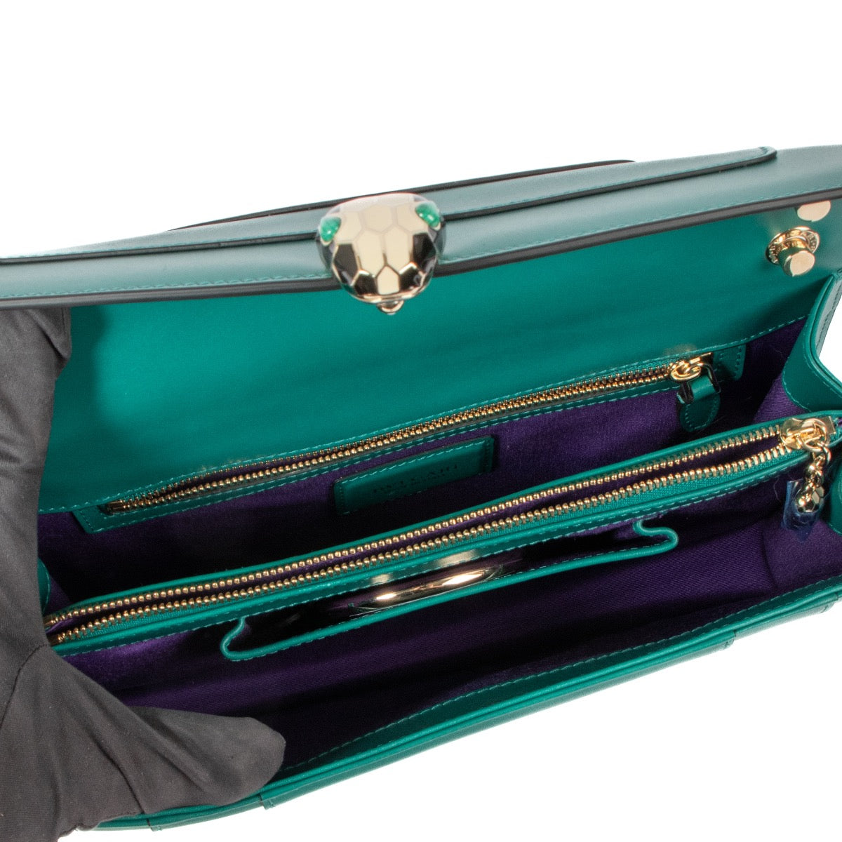 shop 100% authentic second hand Bulgari Green Serpenti Forever Shoulder Bag on Labellov.com