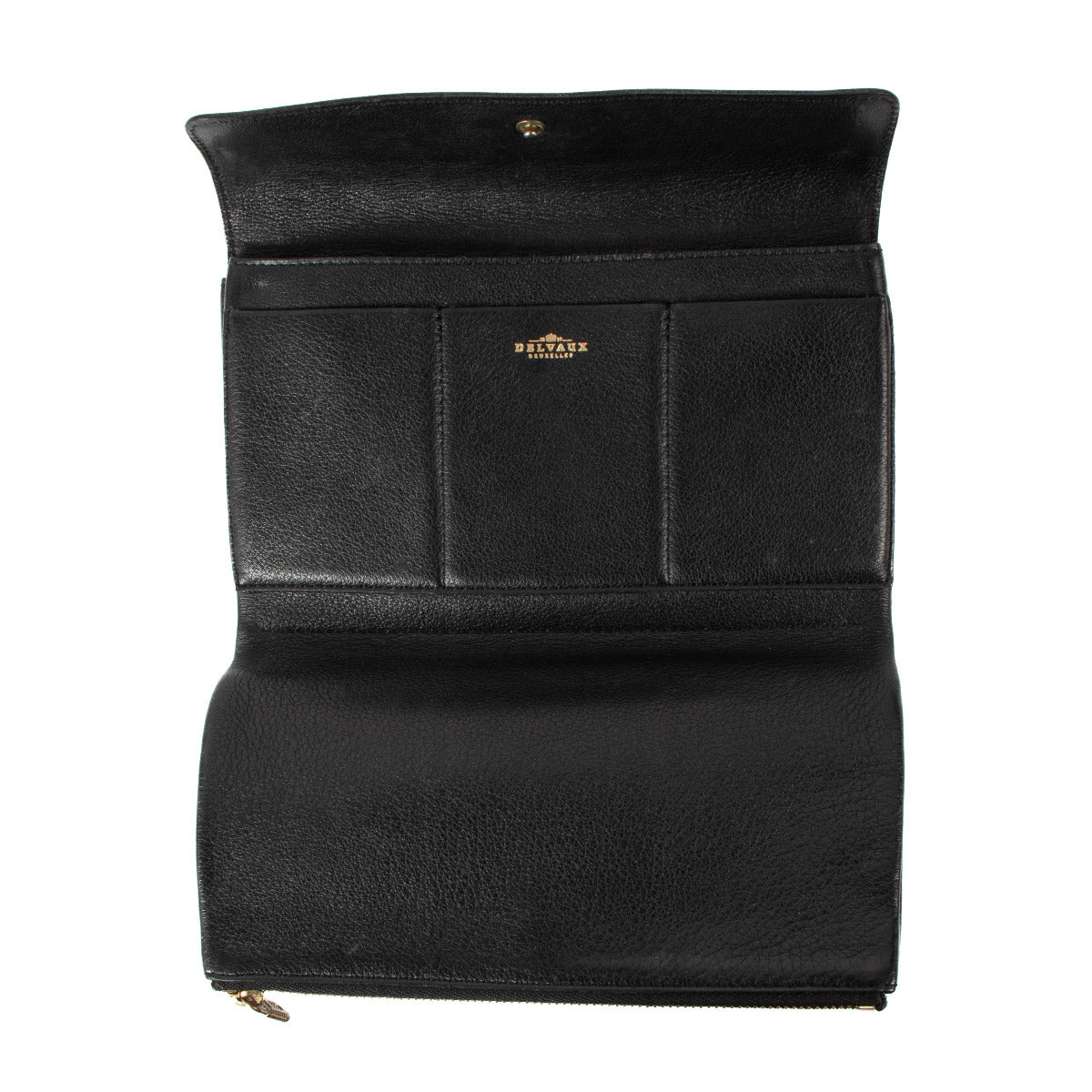 Delvaux Black Leather Wallet