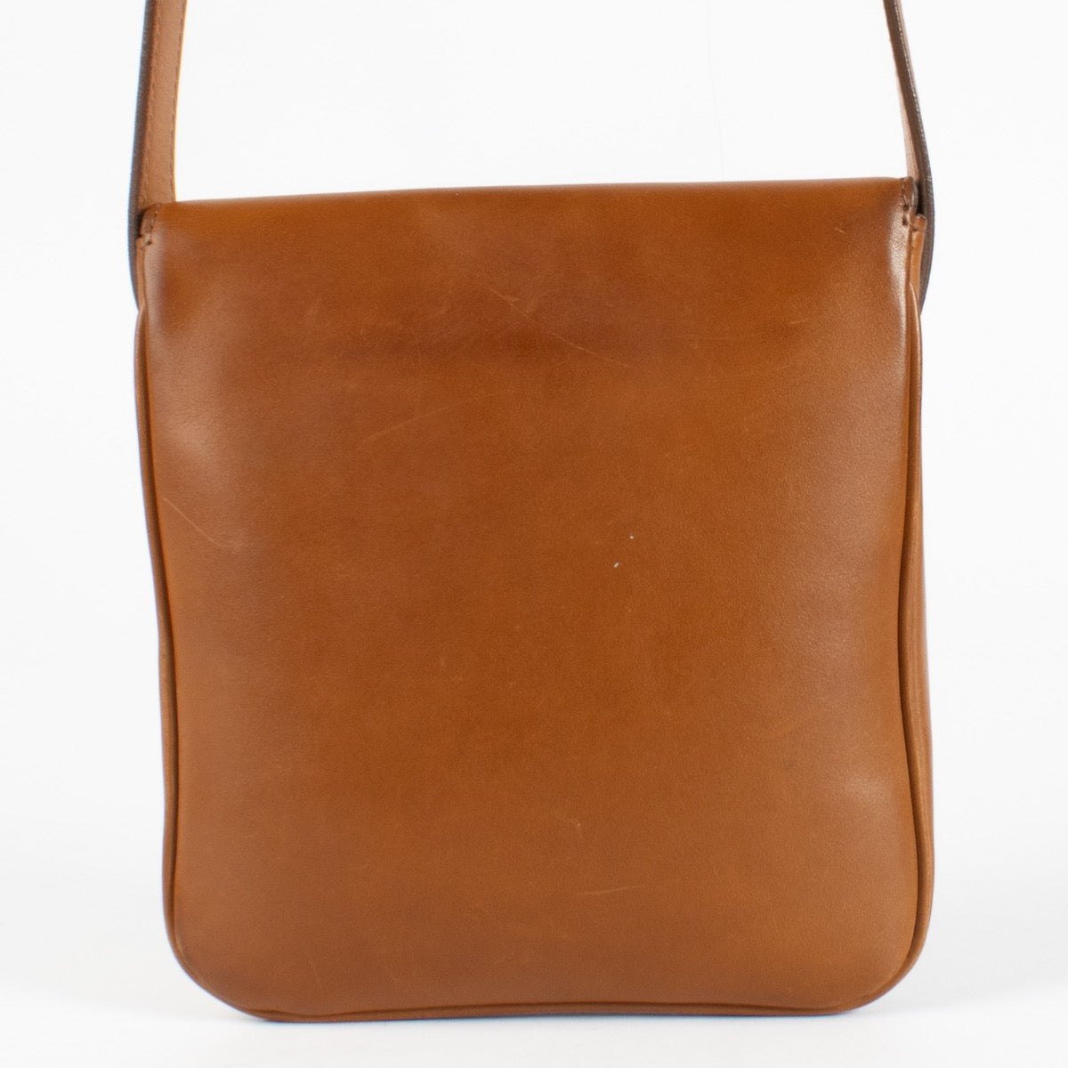 Delvaux Cognac Bridon Coquin Baudrier Pochette PM