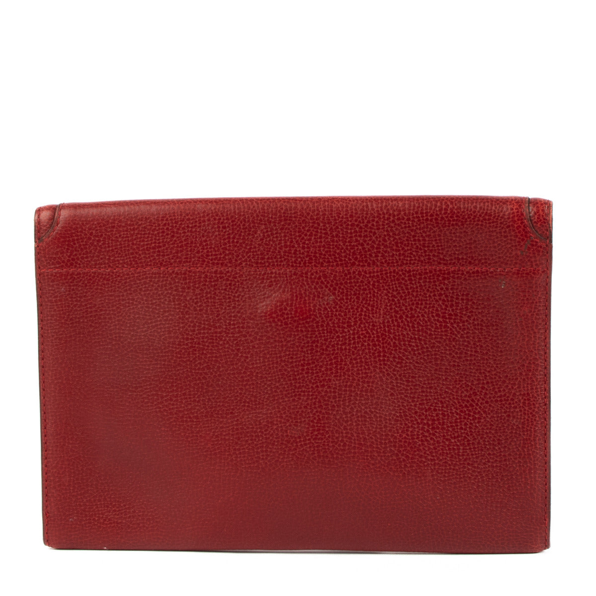 Delvaux Burgundy Clutch