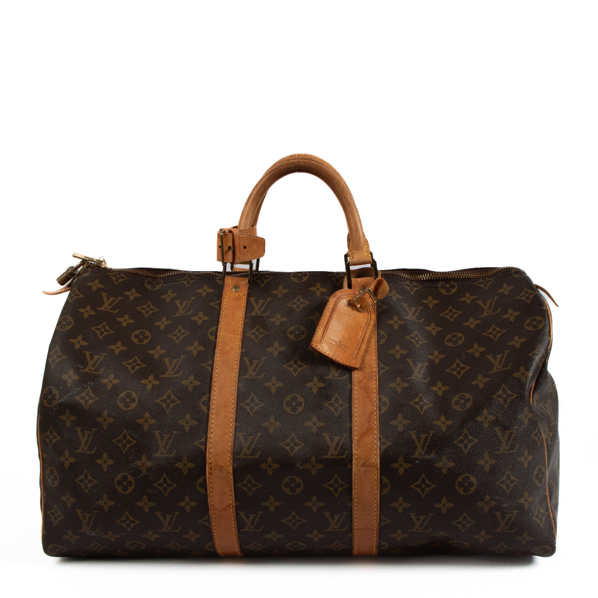 Louis Vuitton Monogram Keepall 50 Travel Bag aan de beste prijs bij Labellov tweedehands luxe in Antwerpen en Knokke.
