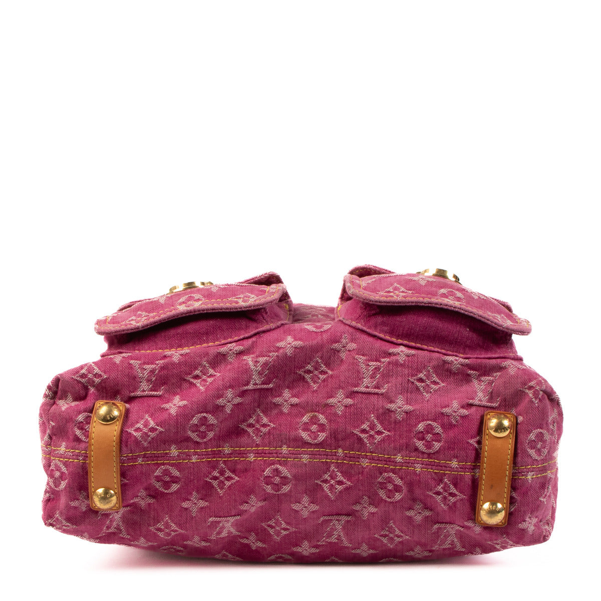 Louis Vuitton Roze Denim Baggy GM Tas
