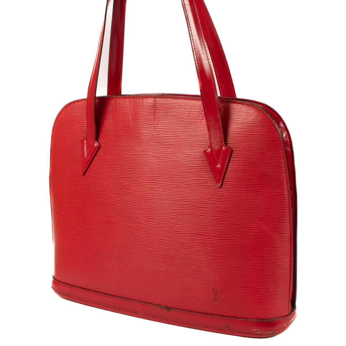 Louis Vuitton Red Epi Leather Lussac Shoulder Bag
