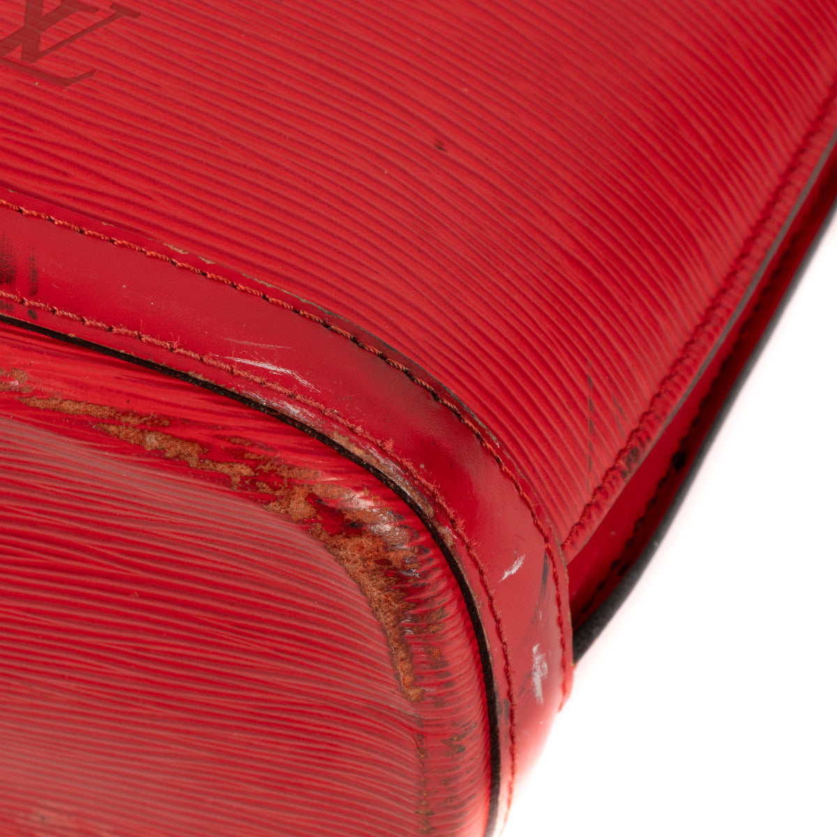 Louis Vuitton Red Epi Leather Lussac Shoulder Bag