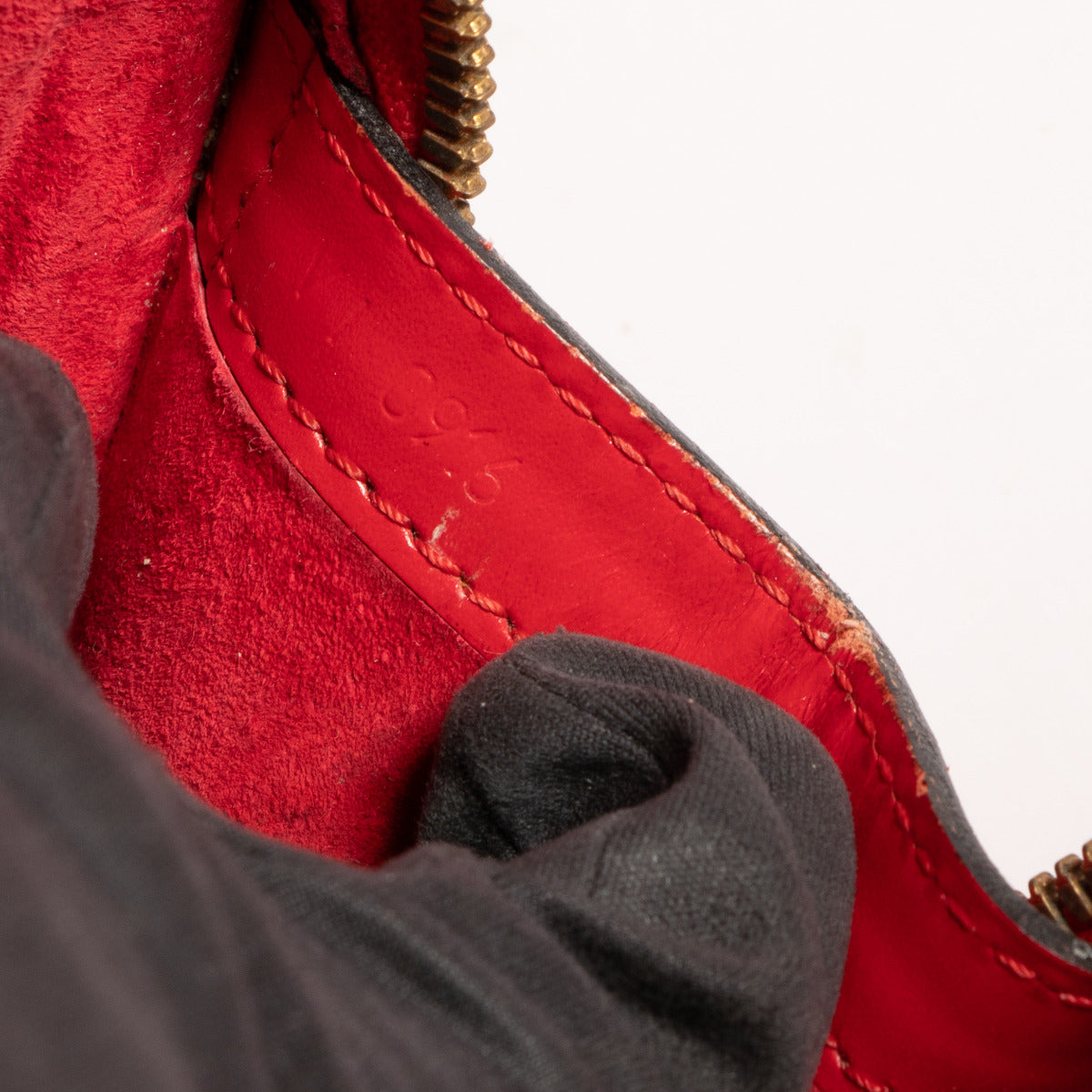 Louis Vuitton Red Epi Leather Lussac Shoulder Bag