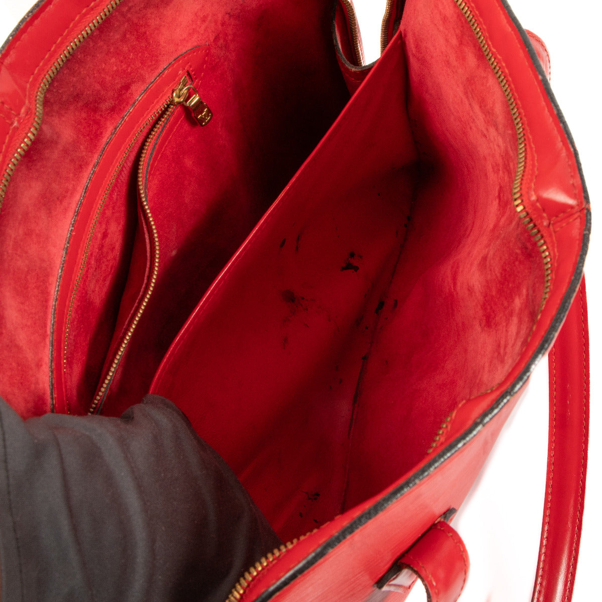 Louis Vuitton Red Epi Leather Lussac Shoulder Bag