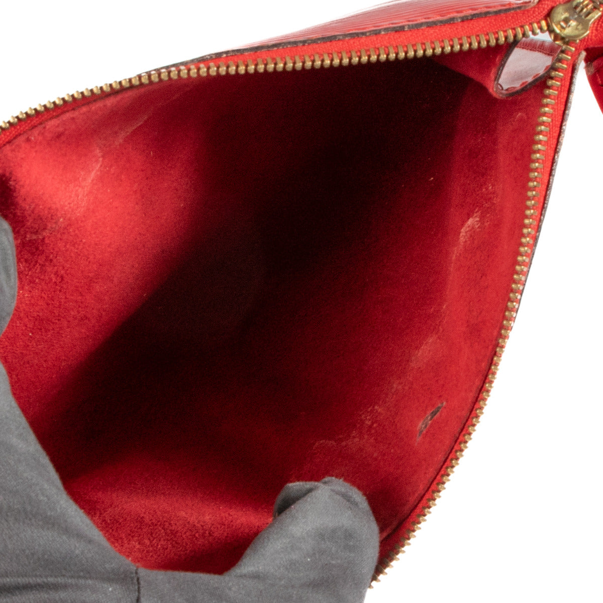Louis Vuitton Red Epi Leather Lussac Shoulder Bag