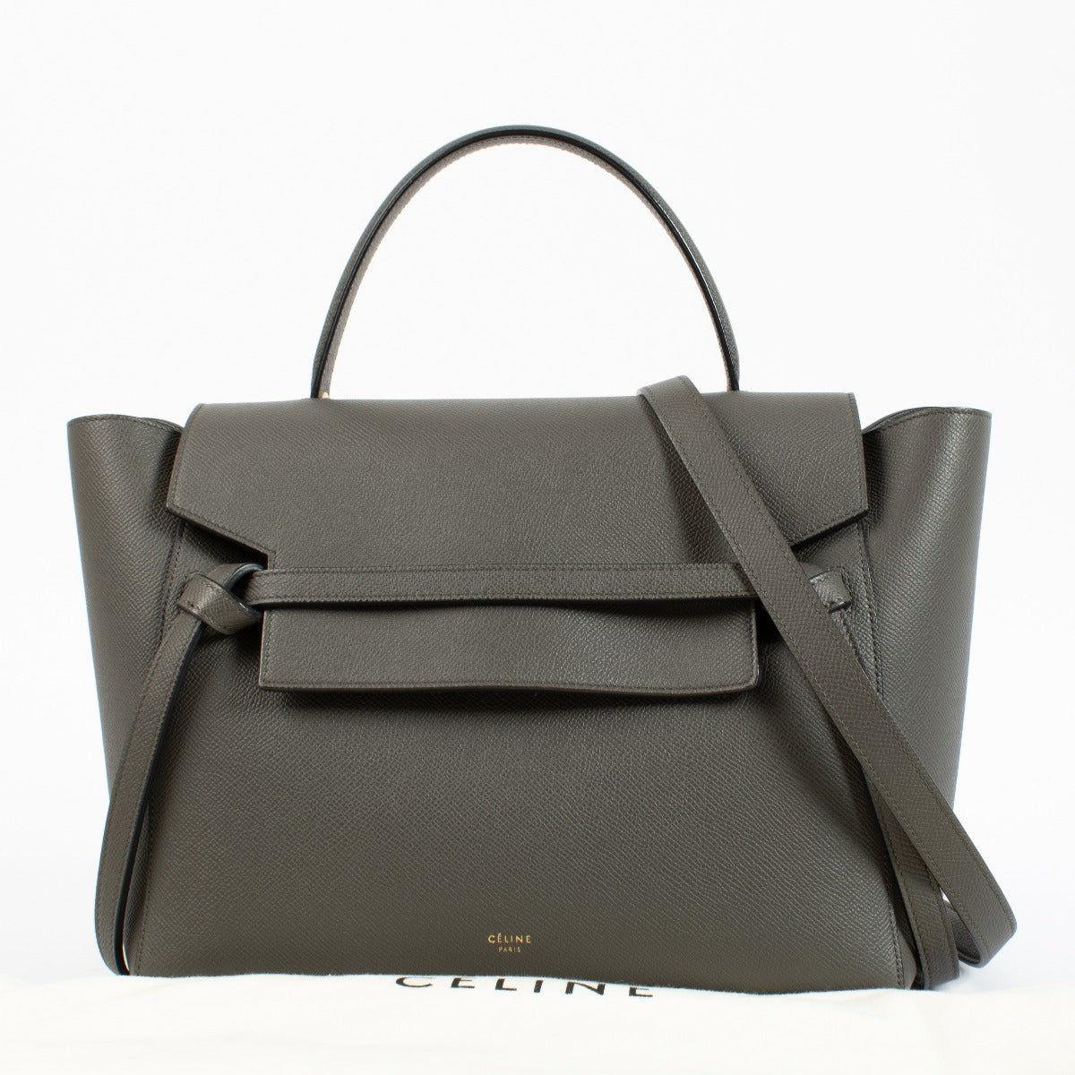 Celine Grey Leather Mini Belt Bag