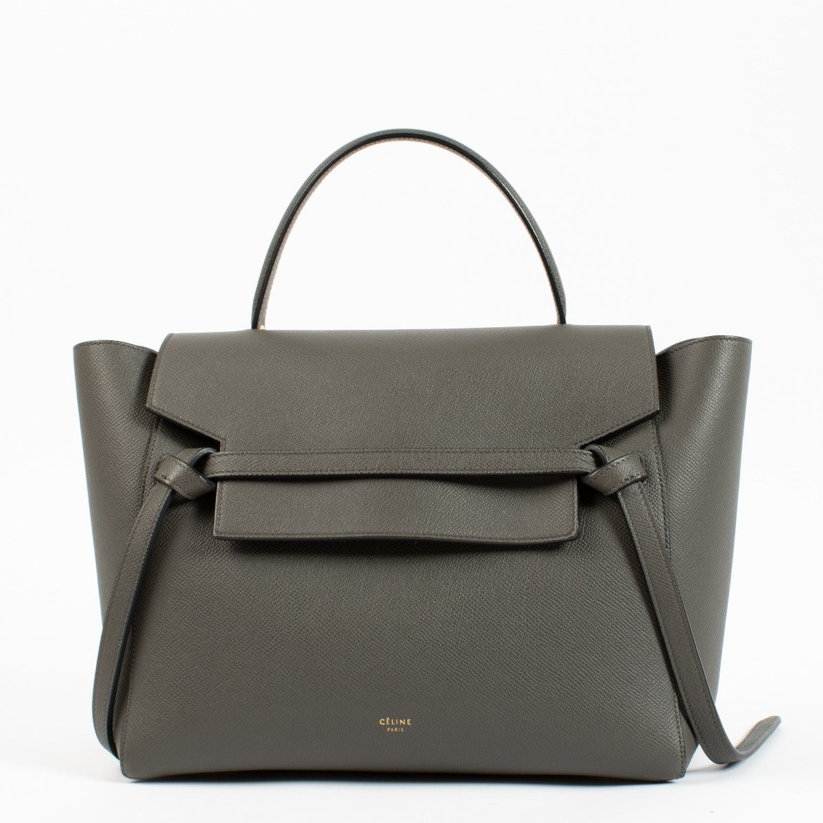 Celine Grey Leather Mini Belt Bag