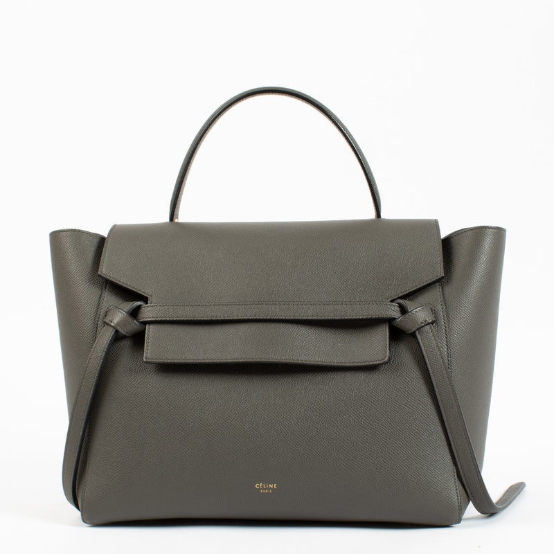 Celine Grey Leather Mini Belt Bag