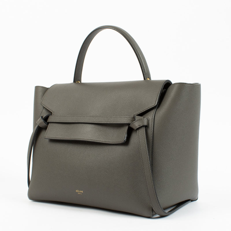 Celine Grey Leather Mini Belt Bag