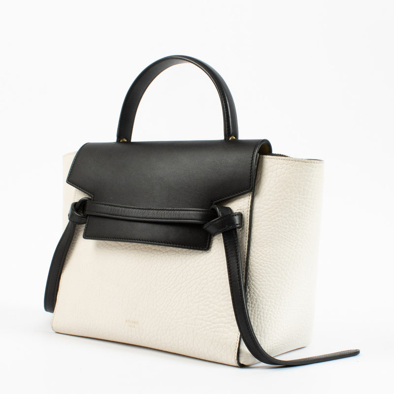 Authentic secondhand Celine Bi-Color Micro Belt Bag Top Handle on Labellov.com