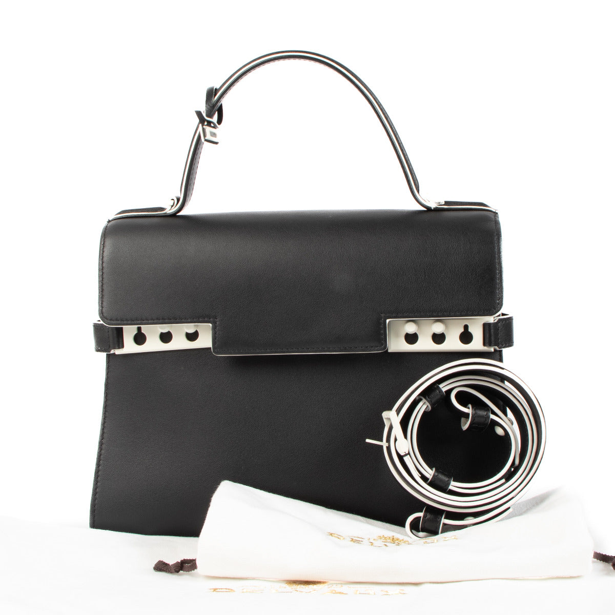 Delvaux Black Tempête MM Dans Les Nuages Bag