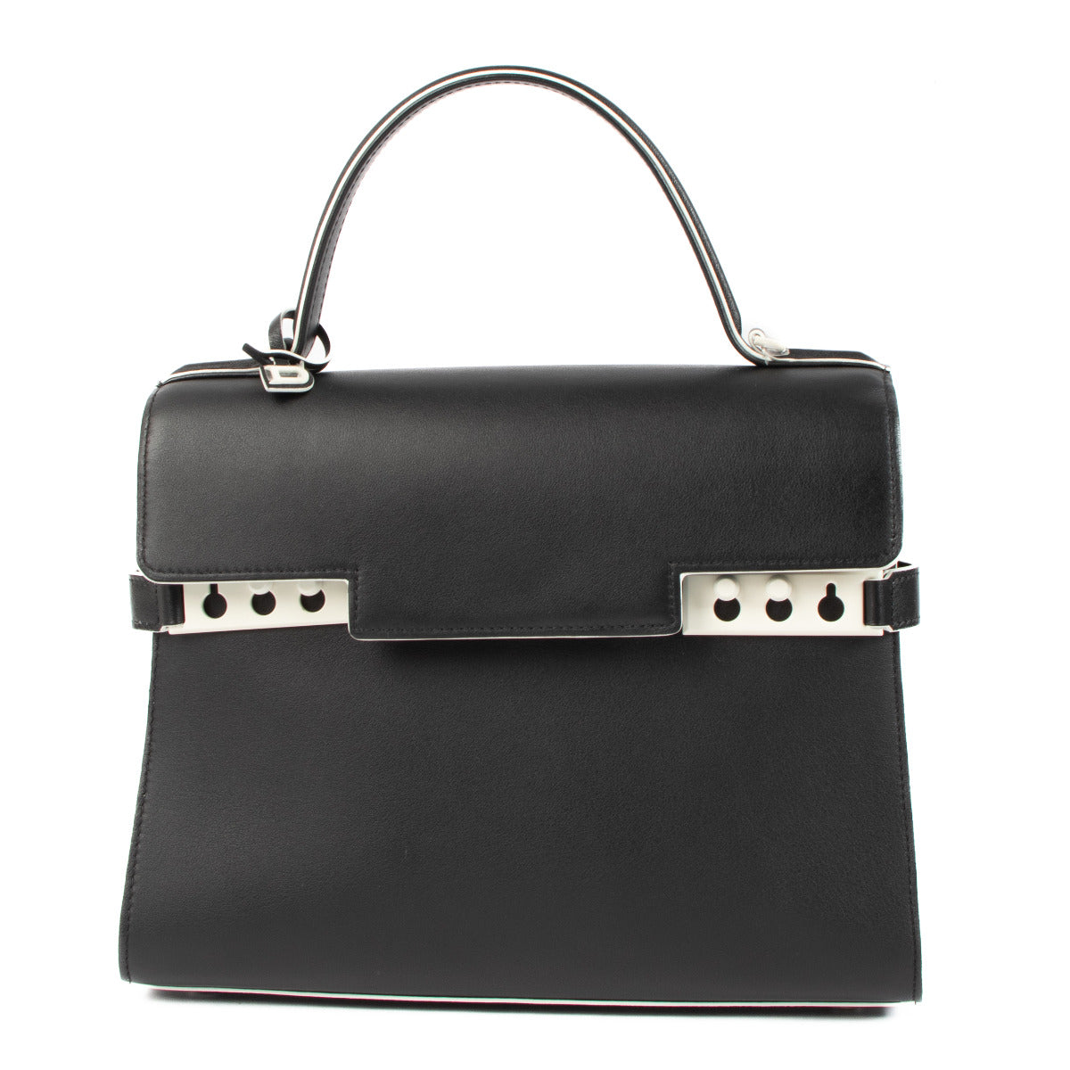 Delvaux Black Tempête MM Dans Les Nuages Bag for the best price at Labellov secondhand luxury in Antwerp. We buy and sell your preloved and brand new designer bags for the best price.