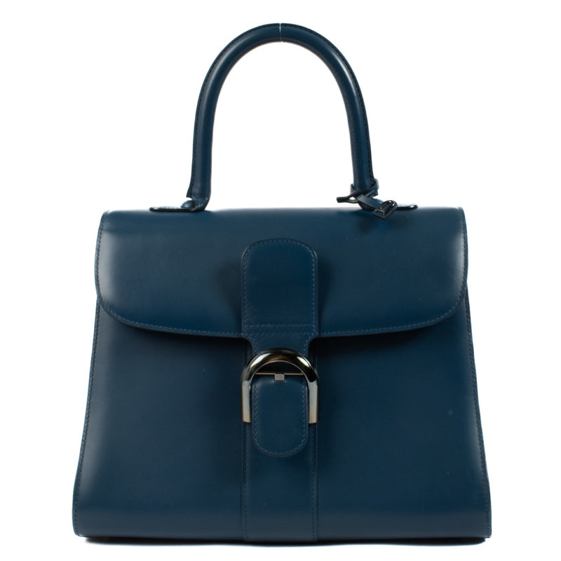 Authentic second hand Delvaux Blue De Purse Box Calf Brillant MM on Labellov.com