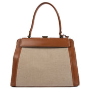 shop 100% authentic second hand Delvaux Cognac Illusion Top Handle Bag + Two Covers on Labellov.com